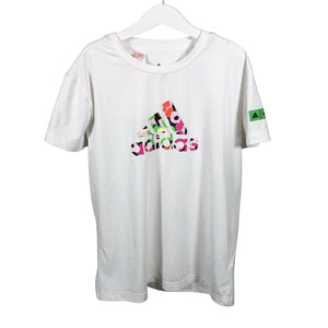 Unisex Adidas - Sports shirt, short sleeve, size 134 - 140 - White (1)