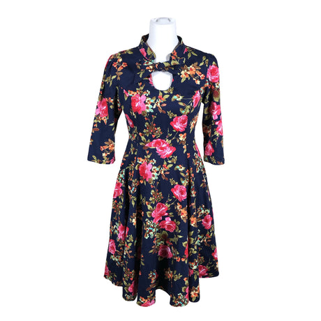 Unisex Hearts & Roses - Dress, size 40 - Blue ()