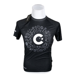 Unisex Noname - Sports shirt, short sleeve, size S - Gray (1)