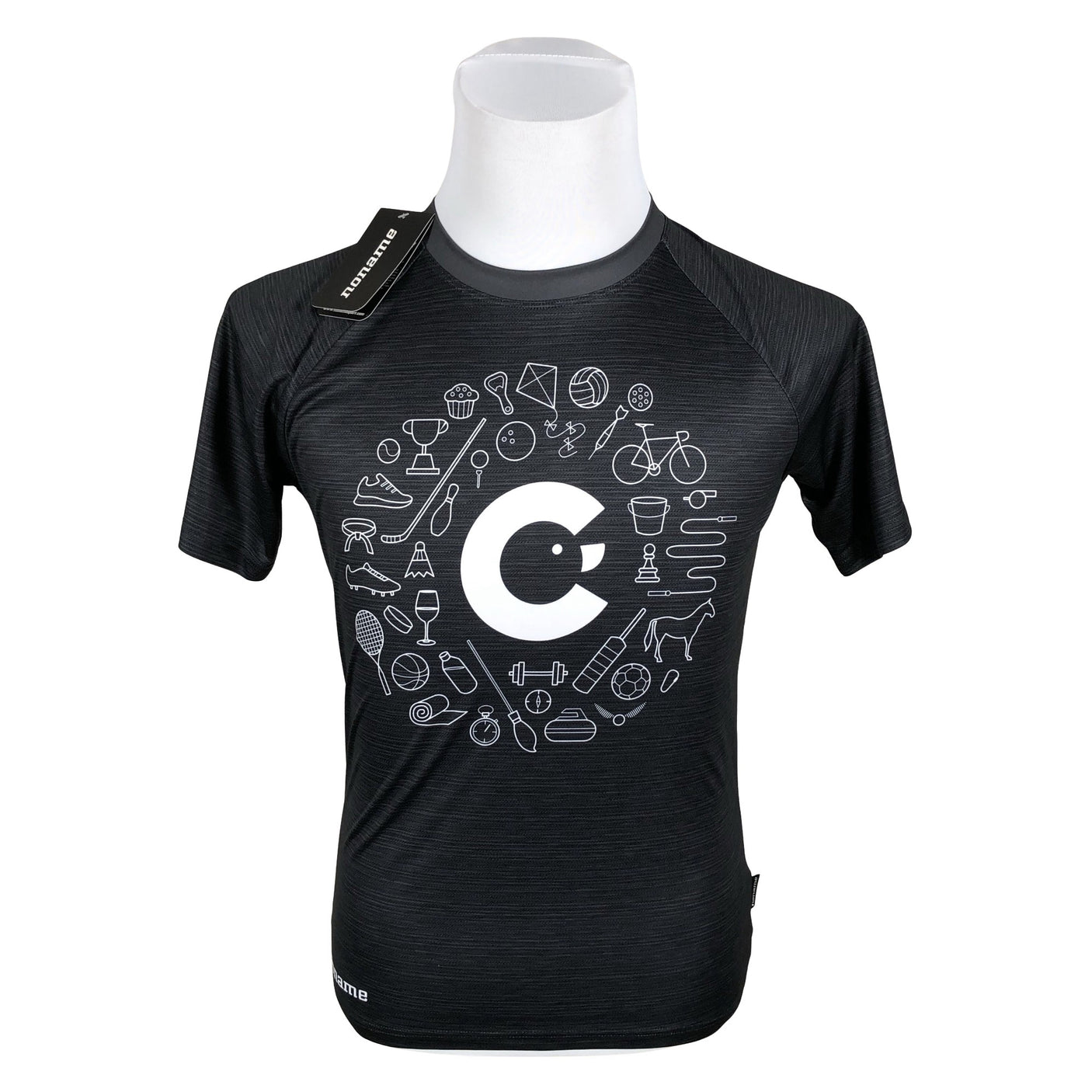 Unisex Noname - Sports shirt, short sleeve, size 36 - Gray (1)