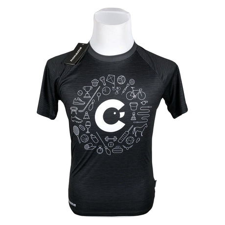 Unisex Noname - Sports shirt, short sleeve, size 36 - Gray ()