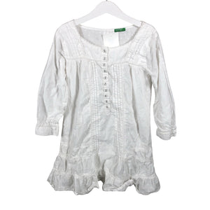 Unisex Benetton - Dress, size 122 - 128 - White (1)
