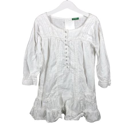 Unisex Benetton - Dress, size 122 - 128 - White ()