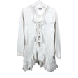 Unisex Pom Pom - Tricot tunic, size 134 - 140 - White ()
