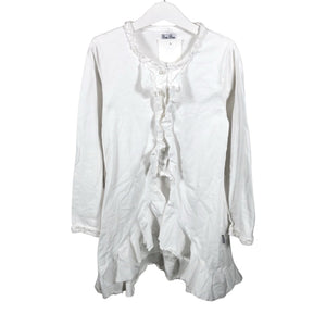 Unisex Pom Pom - Tricot tunic, size 134 - 140 - White (1)