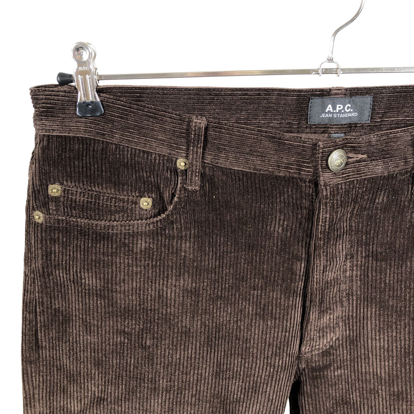 Unisex A.P.C. - Velvet pants, size W33 - Brown (3)