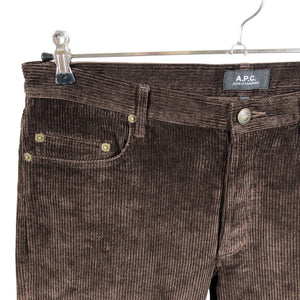 Unisex A.P.C. - Velvet pants, size W33 - Brown (3)