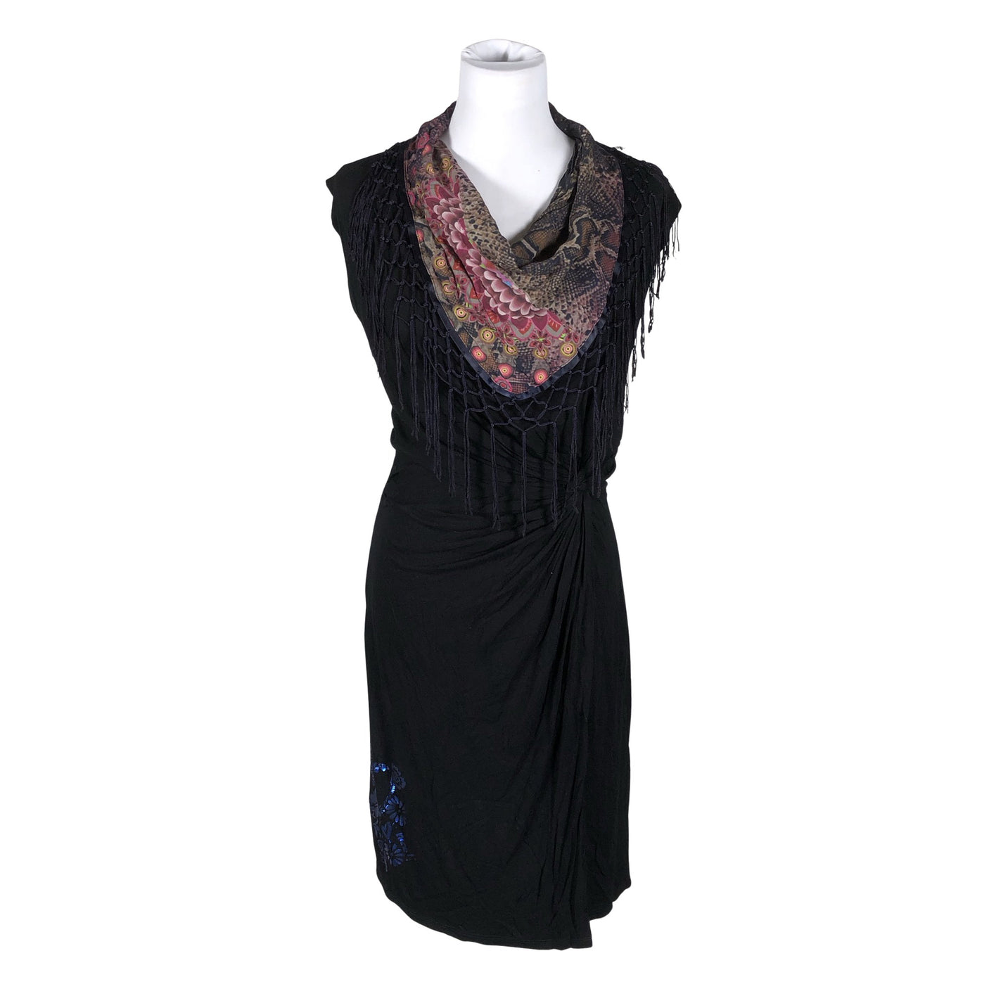 Unisex Desigual - Tricot dress, size 38 - Black (1)
