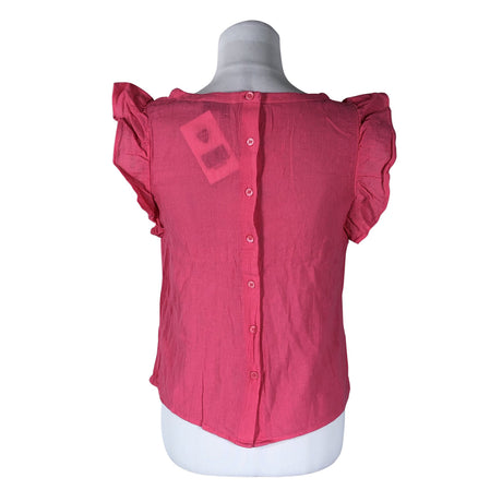 Unisex &Other Stories - Short-sleeved blouse, size 38 - Pink (2)