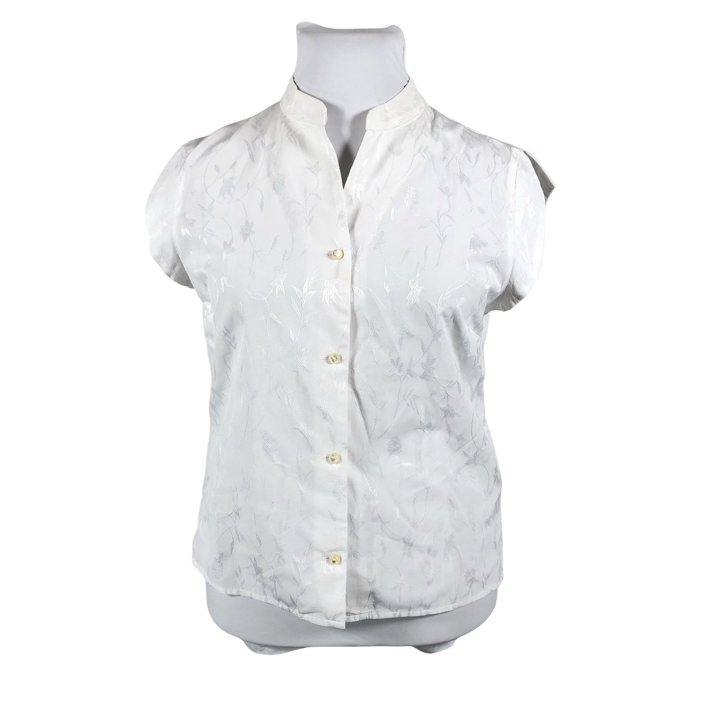 Unisex Global - Short-sleeved blouse, size 42 - White (1)