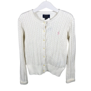 Unisex Polo Ralph Lauren - Cardigan, size 128 - 134 - Natural white (1)