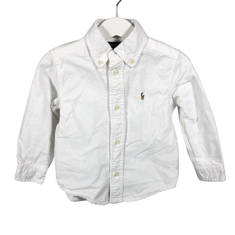 Unisex Polo Ralph Lauren - Collared shirt, size 92 - 98 - White ()