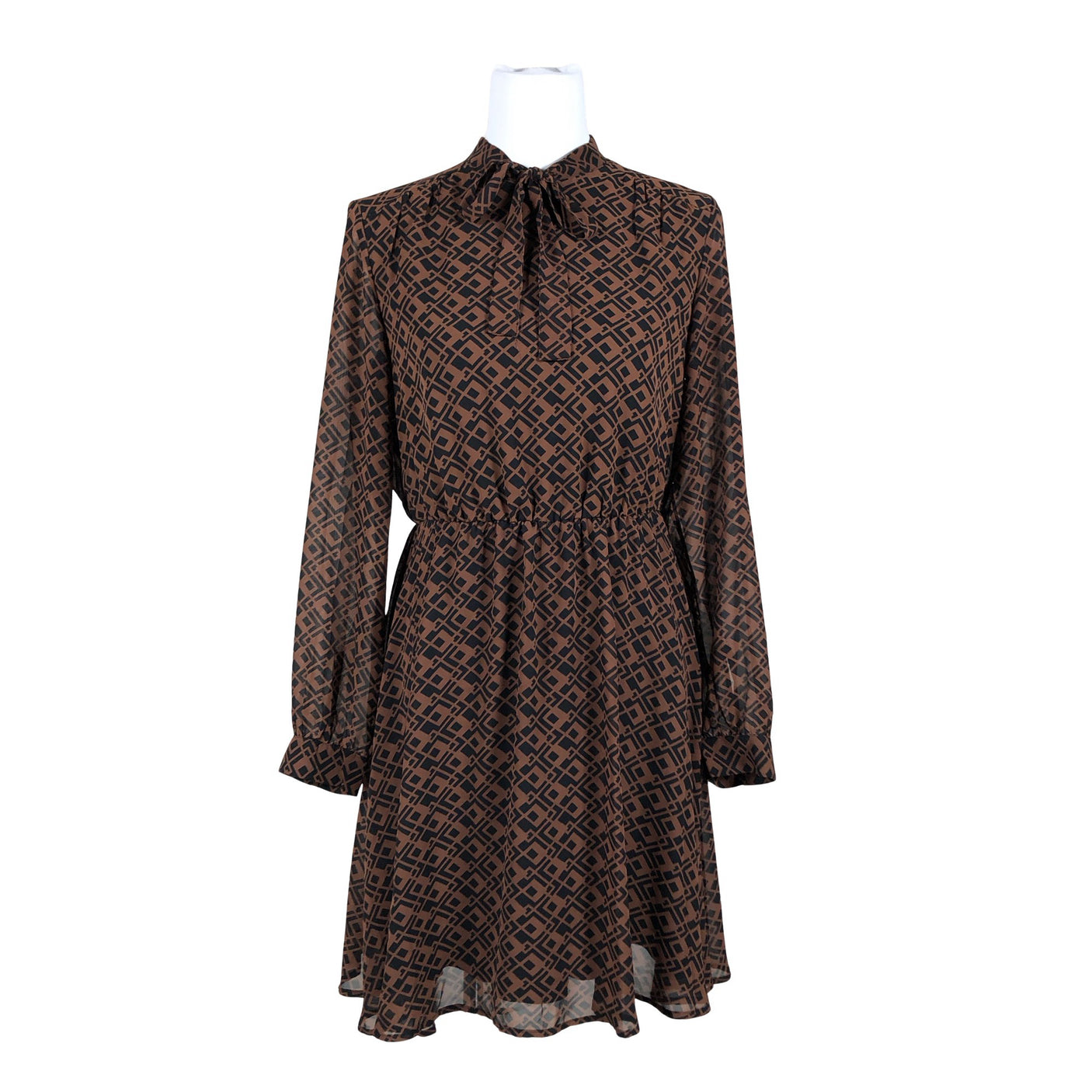 Unisex Anna Field - Schiffon dress, size 38 - Brown (1)