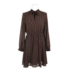 Unisex Anna Field - Schiffon dress, size 38 - Brown (1)