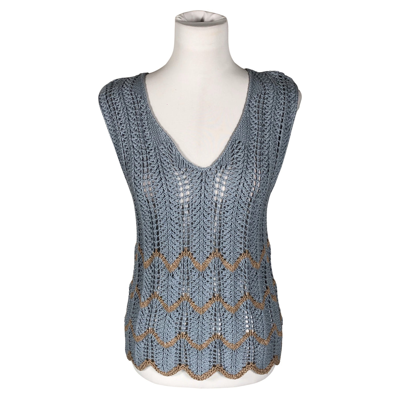 Unisex Handmade - Top, size 38 - Light blue (1)