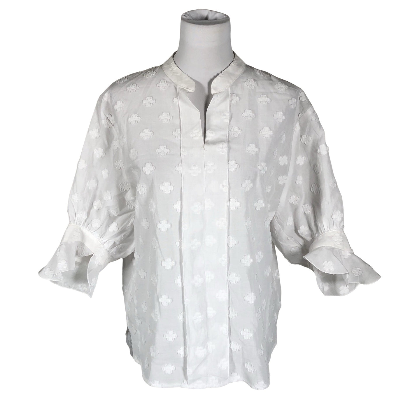 Unisex Andiata - Short-sleeved blouse, size 38 - White (1)