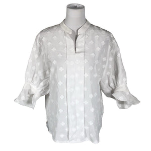 Unisex Andiata - Short-sleeved blouse, size 38 - White (1)
