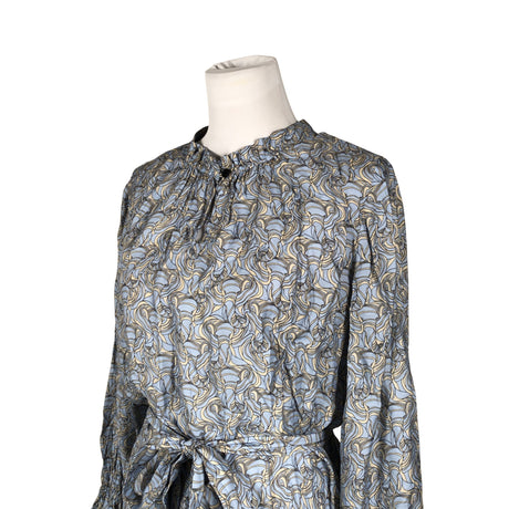 Unisex Sand - Schiffon dress, size 38 - Light blue (2)