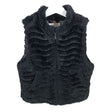 Unisex Orchestra - Faux fur vest, size 146 - 152 - Black ()