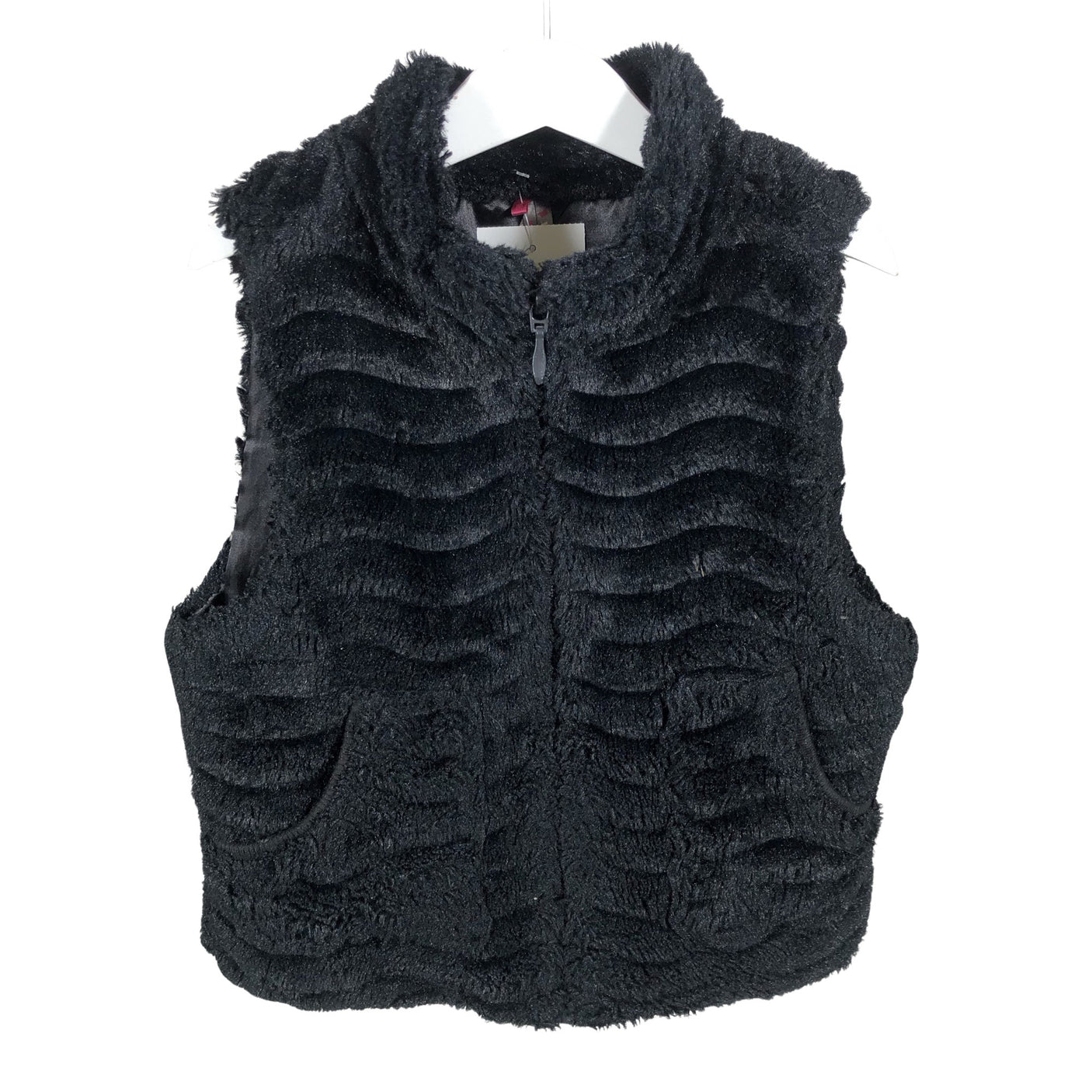 Unisex Orchestra - Faux fur vest, size 146 - 152 - Black (1)
