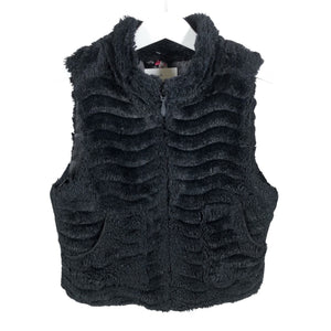 Unisex Orchestra - Faux fur vest, size 146 - 152 - Black (1)