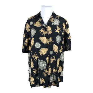 Unisex L Collection - Short-sleeved blouse, size 44 - Black (1)