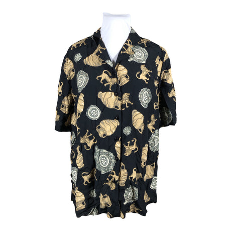 Unisex L Collection - Short-sleeved blouse, size 44 - Black ()