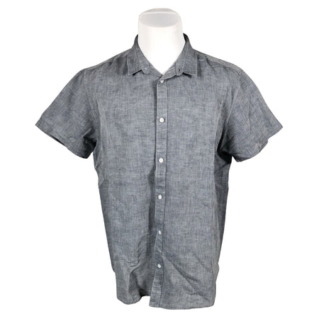 Unisex Selected - Collared shirt, size L - Gray ()