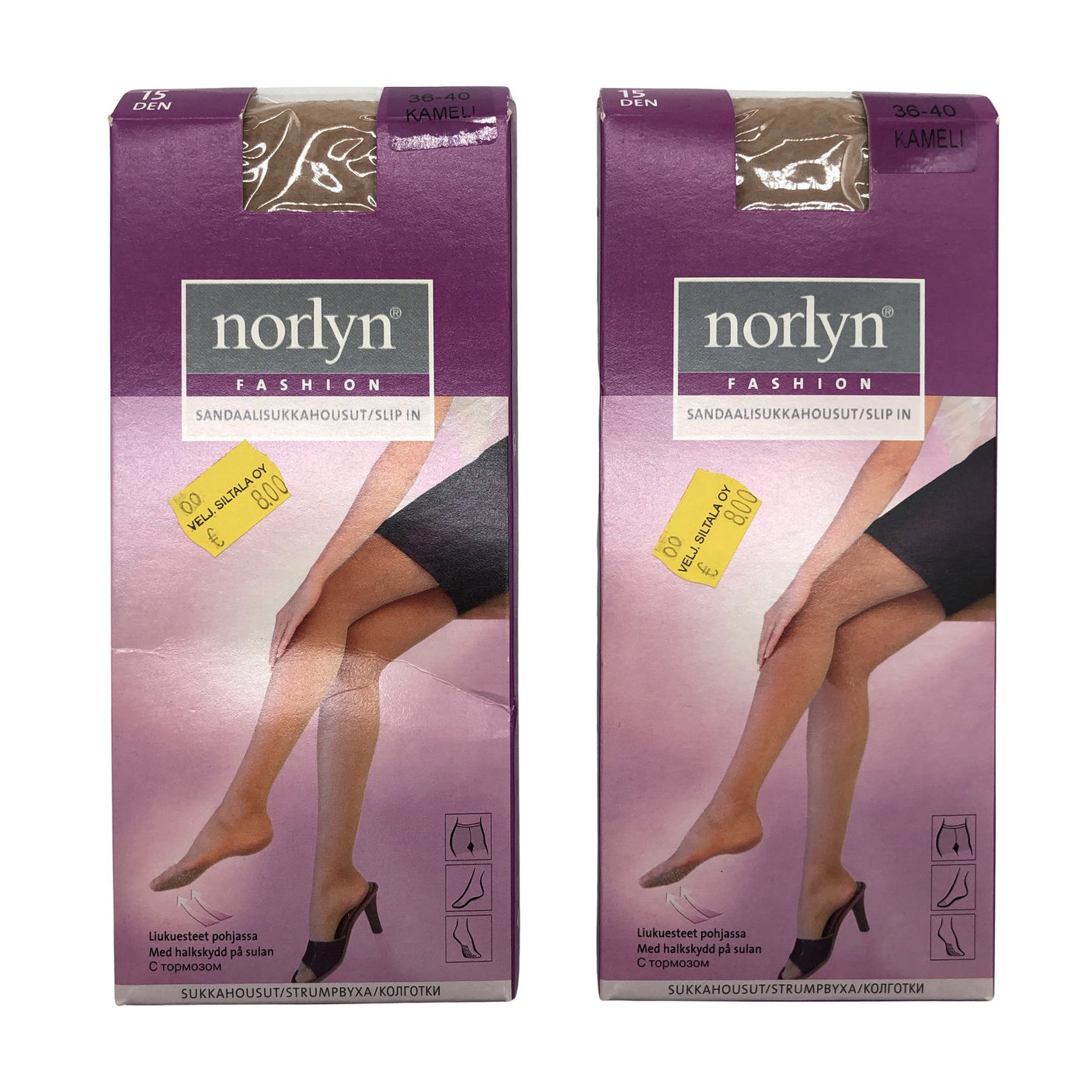 Unisex Norlyn - Stockings, thin, size 38 - Brown (1)