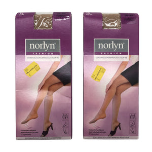 Unisex Norlyn - Stockings, thin, size 38 - Brown (1)