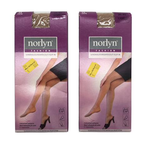 Unisex Norlyn - Stockings, thin, size 38 - Brown ()