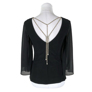 Unisex Joseph Ribkoff - Party shirt, size 36 - Black (2)