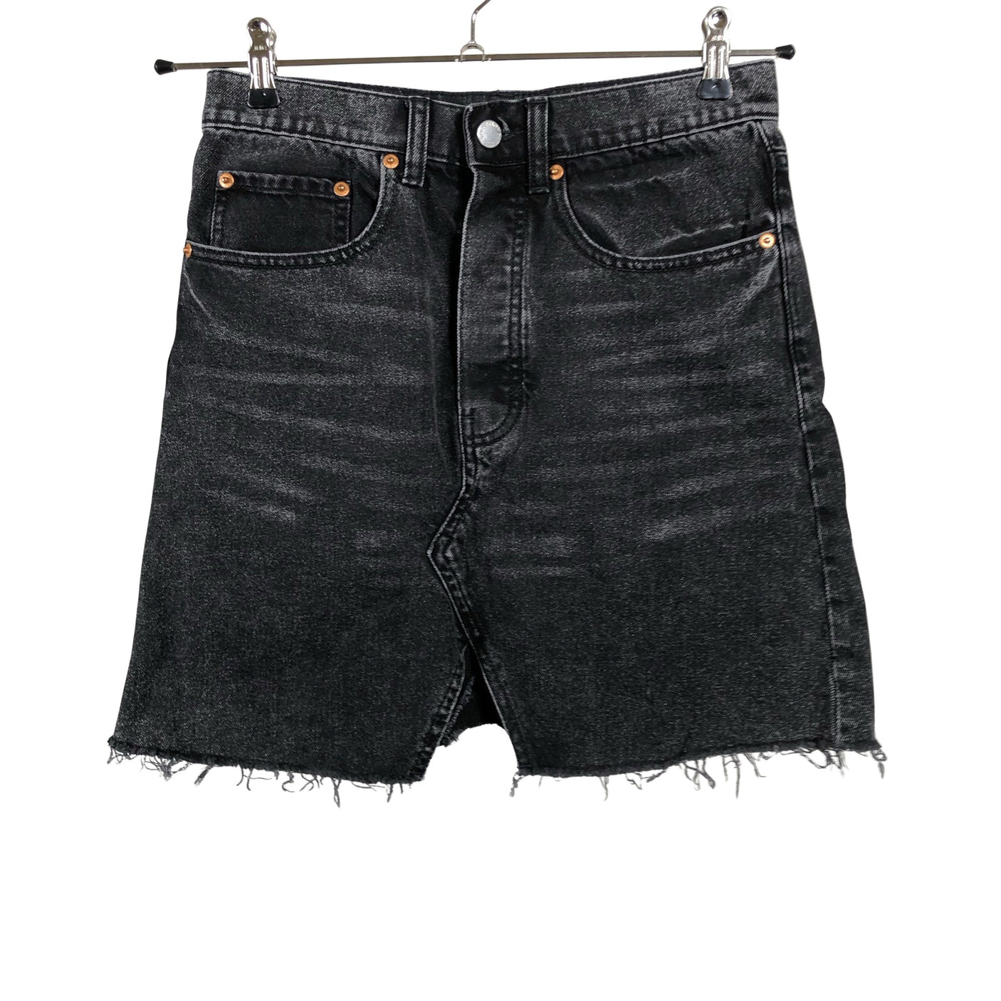 Unisex Cheap Monday - Denim skirt, size 34 - Gray (1)