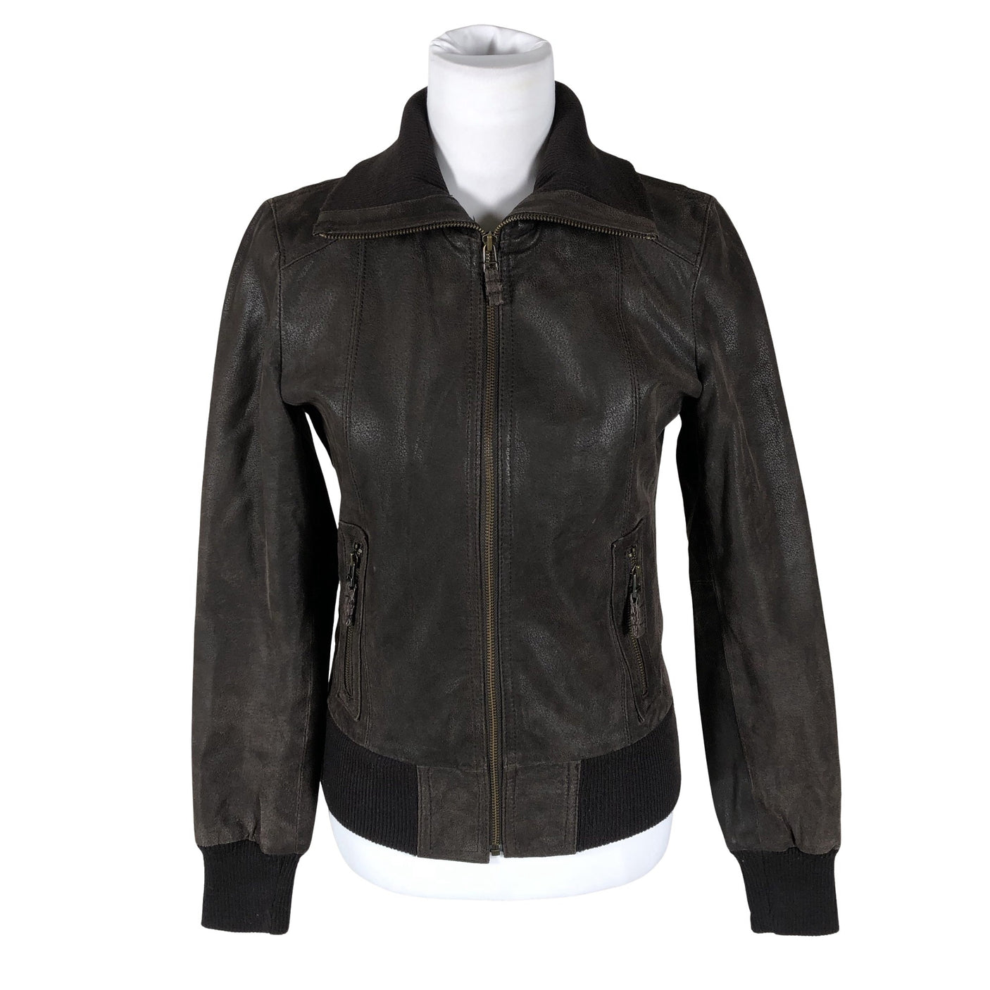 Unisex Bruno Zaragoza - Leather jacket, size 38 - Brown (1)