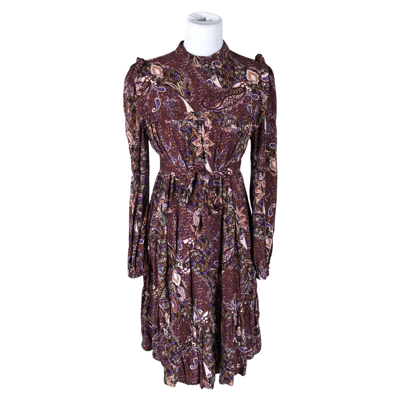 Unisex Claire.dk - Schiffon dress, size 38 - Brown (1)