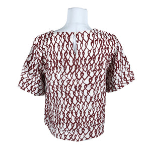 Unisex Nanso - Short-sleeved blouse, size 32 - White (2)