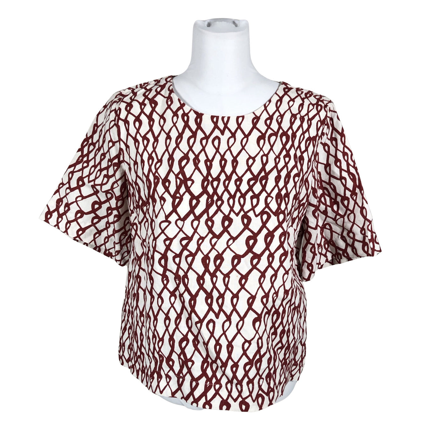 Unisex Nanso - Short-sleeved blouse, size 32 - White (1)