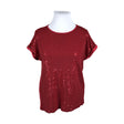 Unisex Peacocks - Tricot tunic, size 42 - Red ()