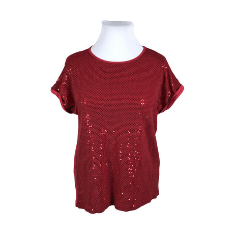 Unisex Peacocks - Tricot tunic, size 42 - Red ()
