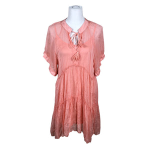 Unisex Bohemiana - Schiffon dress, size 38 - Light pink (1)