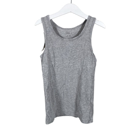 Unisex Name It - Tricot tank top, size 134 - 140 - Gray ()