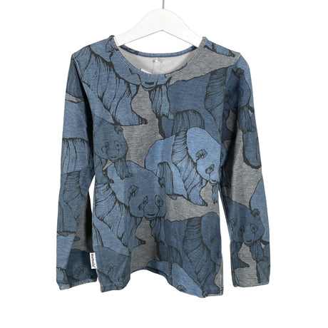 Unisex Metsola - Tricot shirt, size 128 - 134 - Gray ()