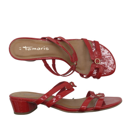Unisex Tamaris - Heeled sandals, size 41 - Red ()