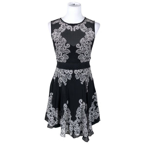 Unisex Karen Millen - Schiffon dress, size 40 - Black (1)