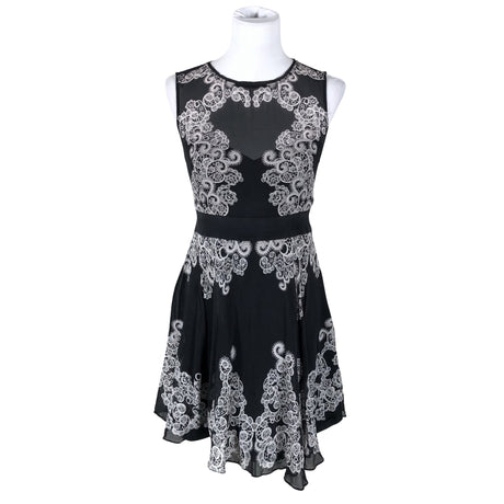 Unisex Karen Millen - Schiffon dress, size 40 - Black ()
