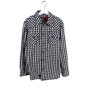 Unisex Esprit - Collared shirt, size 152 - 158 - Black (1)