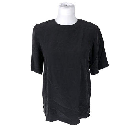 Unisex Stockmann Silk - Short-sleeved blouse, size 38 - Black ()