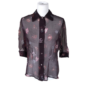 Unisex Marc Aurel - Short-sleeved blouse, size 40 - Violet (1)