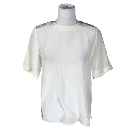 Unisex Stockmann Silk - Short-sleeved blouse, size 38 - Beige ()