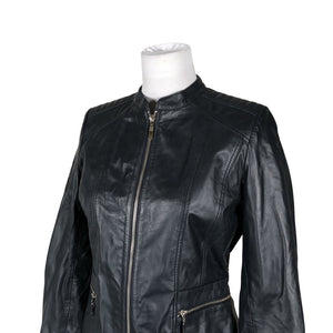 Unisex Your Face - Leather jacket, size 36 - Blue (2)